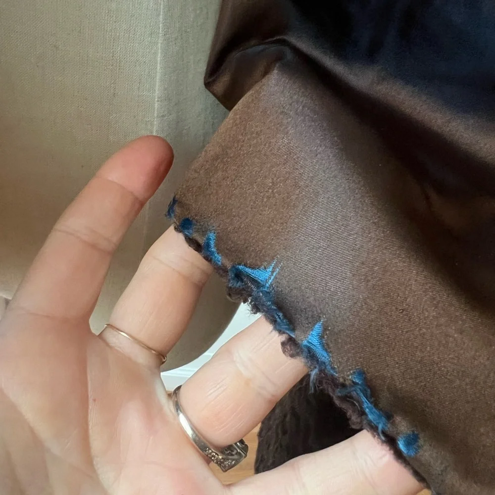 VINTAGE 1950’s Lord & Taylor Genuine Fur Curly Lamb Brown Short Coat Medium - Picture 11 of 12